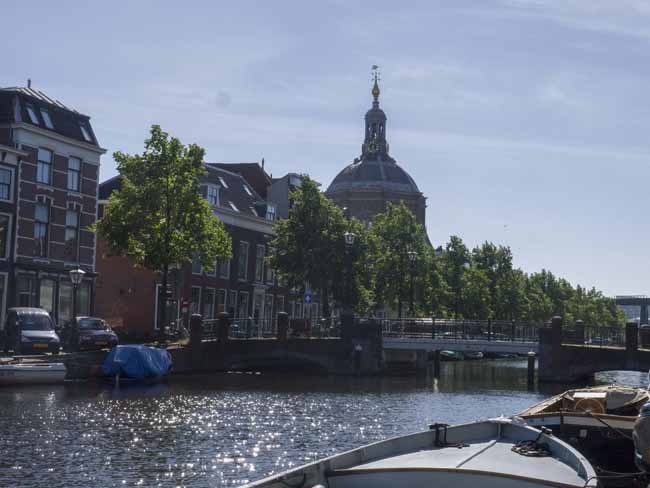 Church canal Netherlands