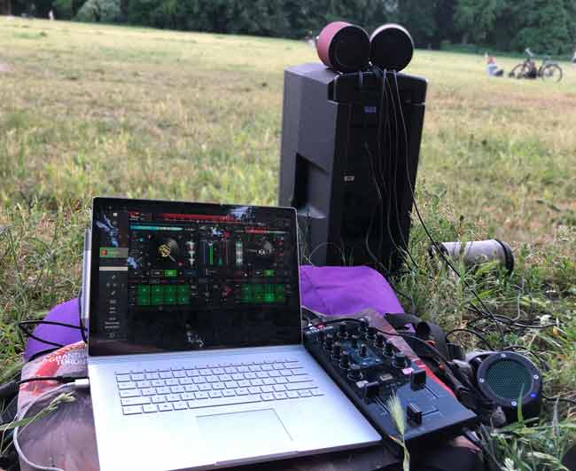 portable dj setup