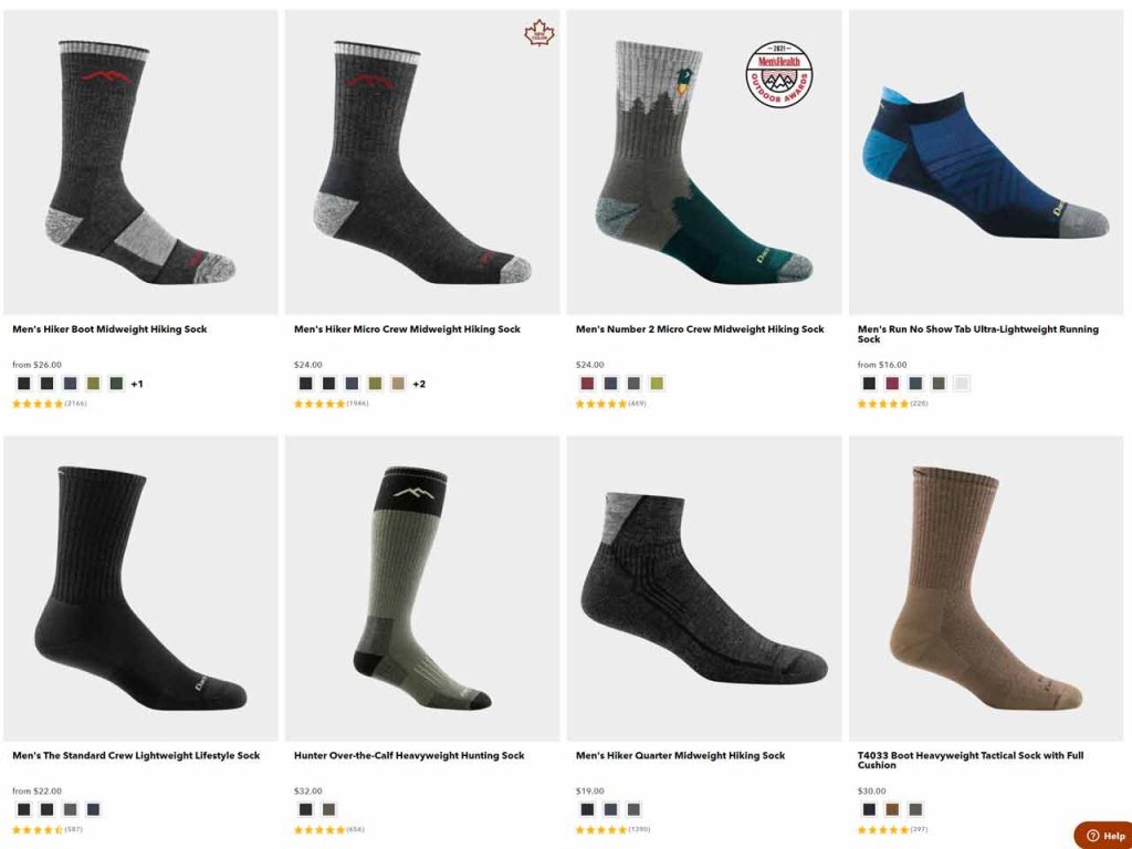 Darn-Tough-merino-wool-sock-styles