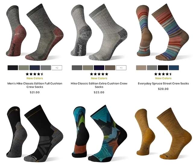Smartwool-Merino-Wool-sock-styles