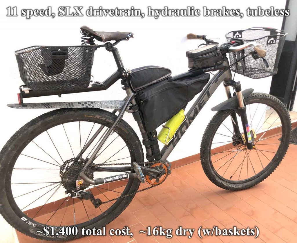 Bike setup 2022 - Bikepacking, groceries, fun stuff.