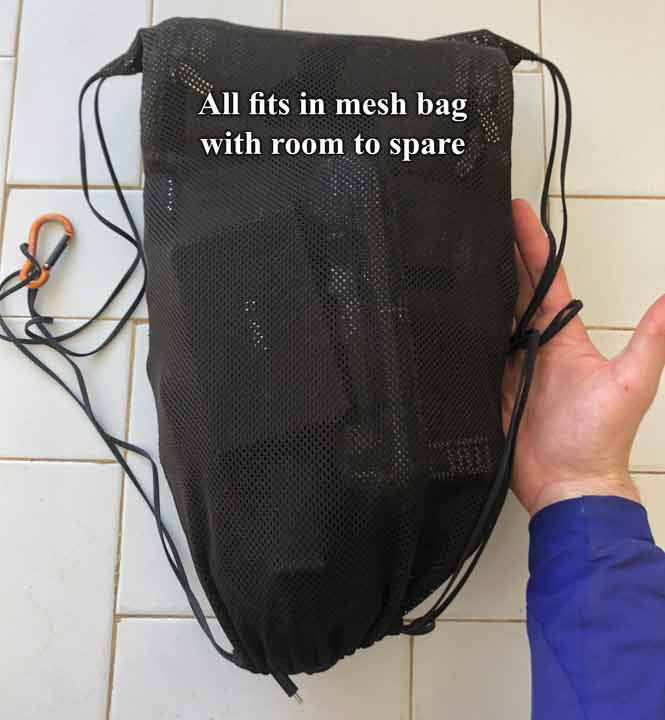 Tech-setup-in-small-black-mesh-bag